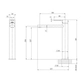 Phoenix Vivid Slimline Oval Vessel Basin Mixer Chrome